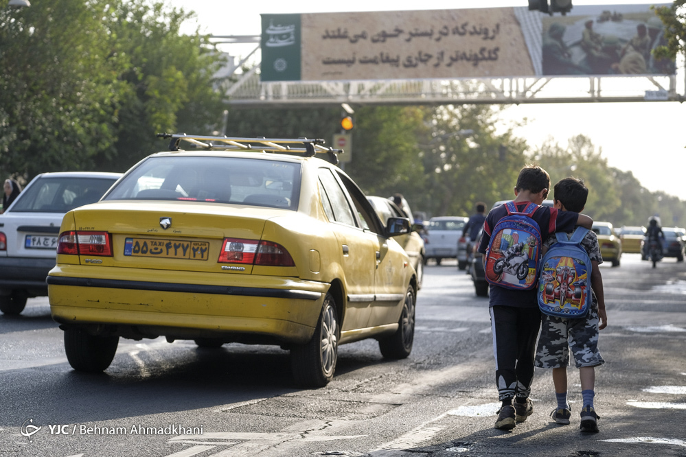 خیابان‌های تهران در اول مهر ۹۸