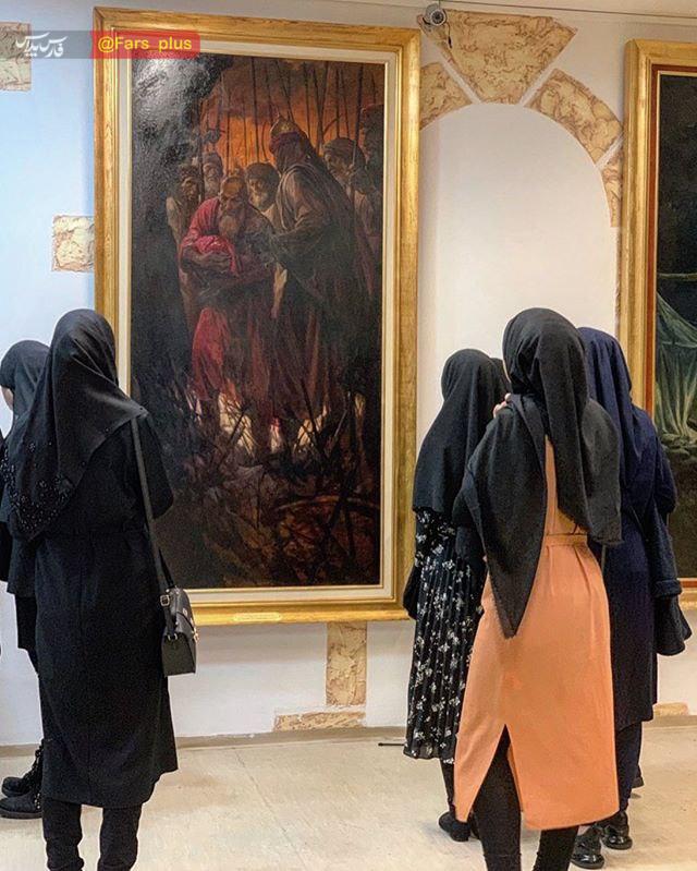 تصویری از نمایشگاه استاد «حسن روح الامین» در برلین 