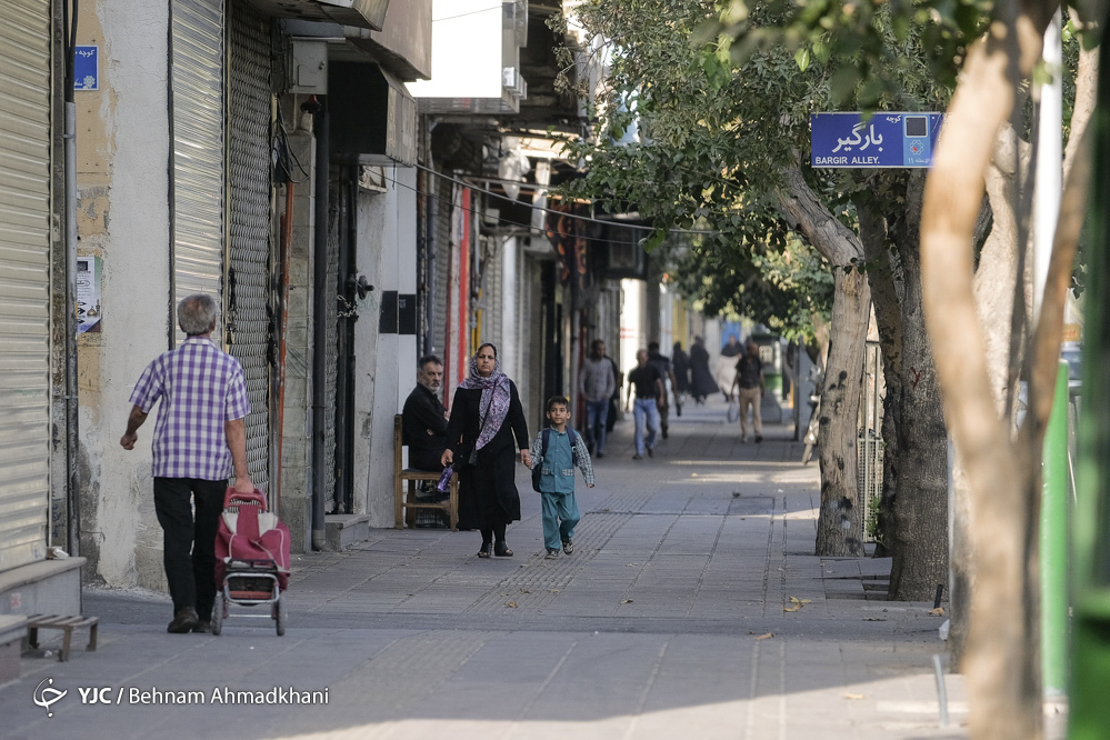 خیابان‌های تهران در اول مهر ۹۸