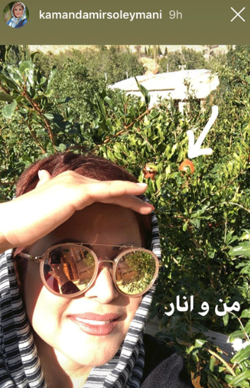 چهره ها/ کمند امیرسلیمانی در باغی از میوه بهشتی
