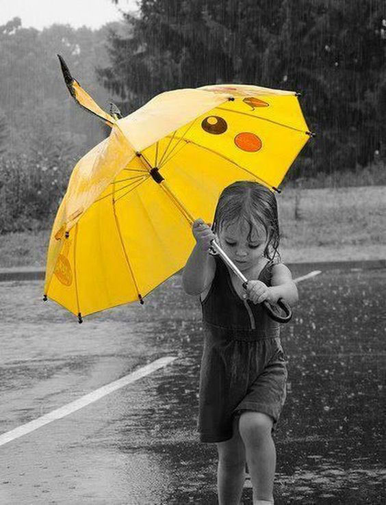 ایده های عکاسی از کودک در هوای بارونی