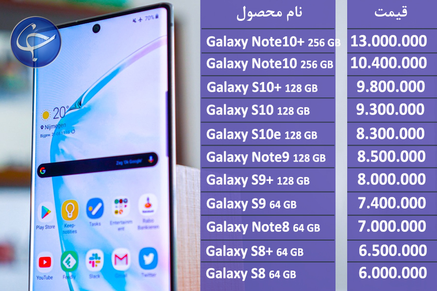 آخرین قیمت انواع تلفن همراه در بازار