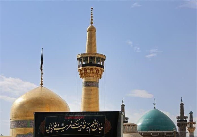 حرم منور رضوی سیاهپوش شد