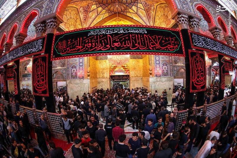 تصویر متفاوت از صحن حرم امام حسین(ع)