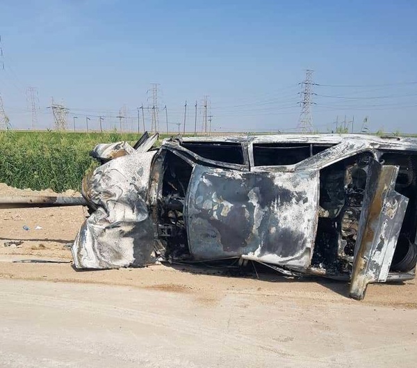 2 مصدوم بر اثر واژگونی پژو 405 در محور اهواز - اندیمشک