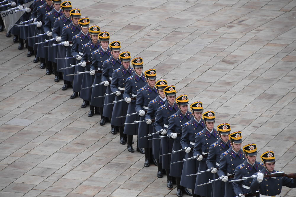 آخرین خداحافظی نگهبانان هنگ ریاست جمهوری روسیه