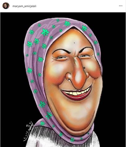 چهره ها/ درد دل مریم امیرجلالی با کاریکاتورش