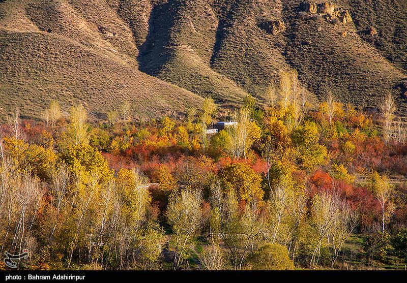 عکس/ پل معلق قوسی شیشه ای شهر هیر اردبیل