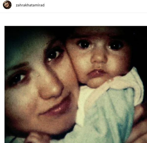 چهره ها/ عکس کودکی خانم مجری با مادرش