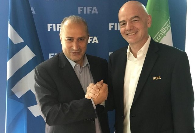  اینفانتینو در مراسم برترین‌های AFC