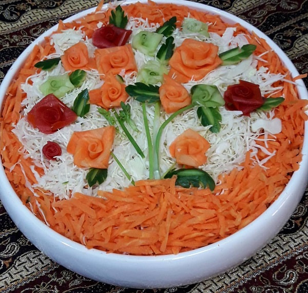 ايده هاي جذاب براي تزيين سالاد ماکاروني