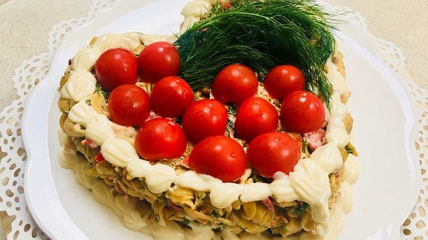 ايده هاي جذاب براي تزيين سالاد ماکاروني