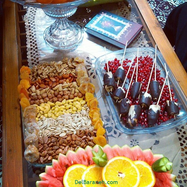 چند مدل ساده تزیین شب چله ای عروس