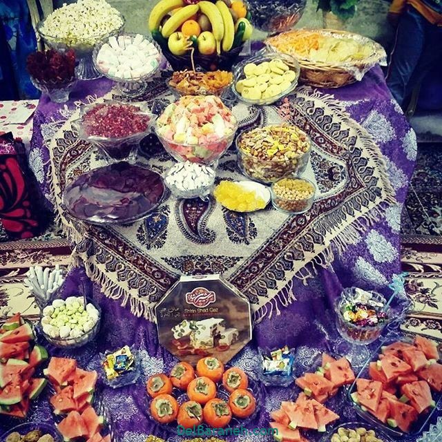 چند مدل ساده تزیین شب چله ای عروس