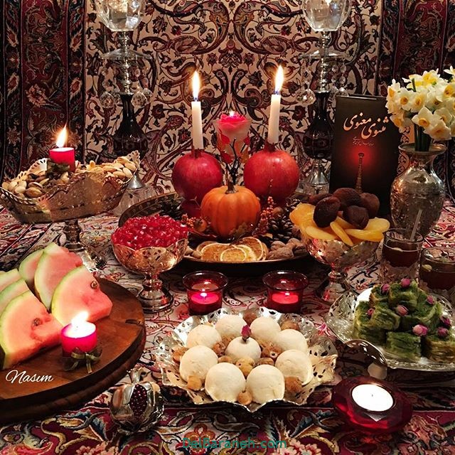 چند مدل ساده تزیین شب چله ای عروس