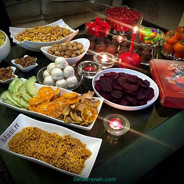 چند مدل ساده تزیین شب چله ای عروس