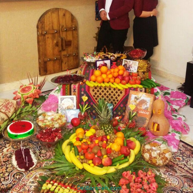 چند مدل ساده تزیین شب چله ای عروس