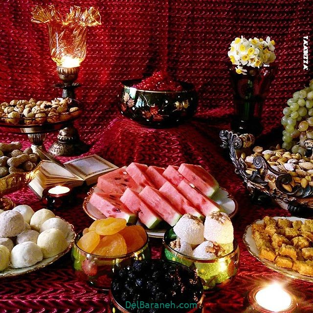 چند مدل ساده تزیین شب چله ای عروس