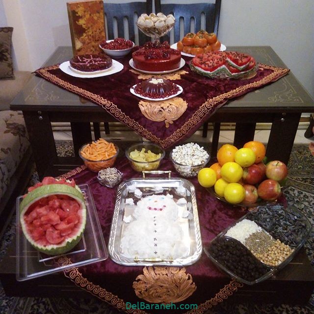 چند مدل ساده تزیین شب چله ای عروس