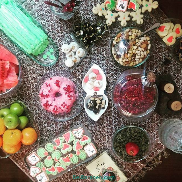 چند مدل ساده تزیین شب چله ای عروس