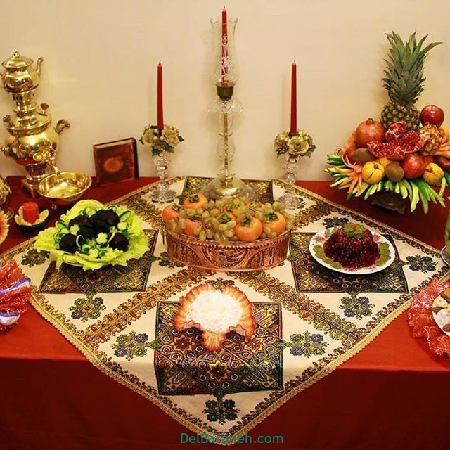 چند مدل ساده تزیین شب چله ای عروس