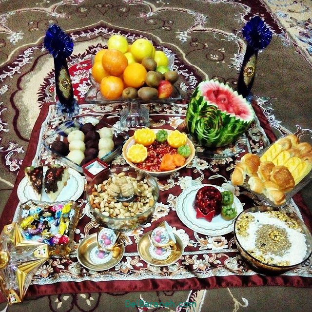 چند مدل ساده تزیین شب چله ای عروس