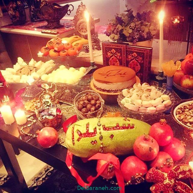 چند مدل ساده تزیین شب چله ای عروس