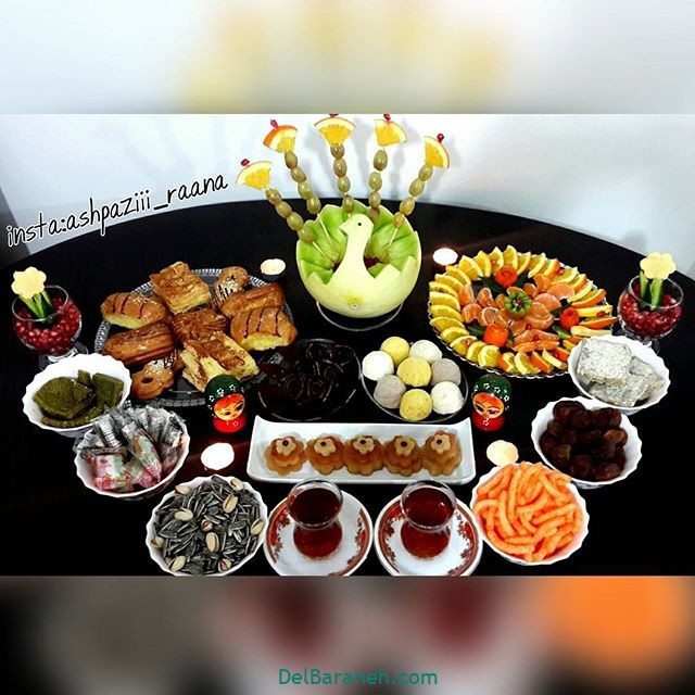 چند مدل ساده تزیین شب چله ای عروس