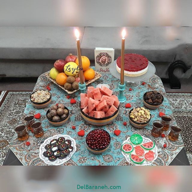 چند مدل ساده تزیین شب چله ای عروس