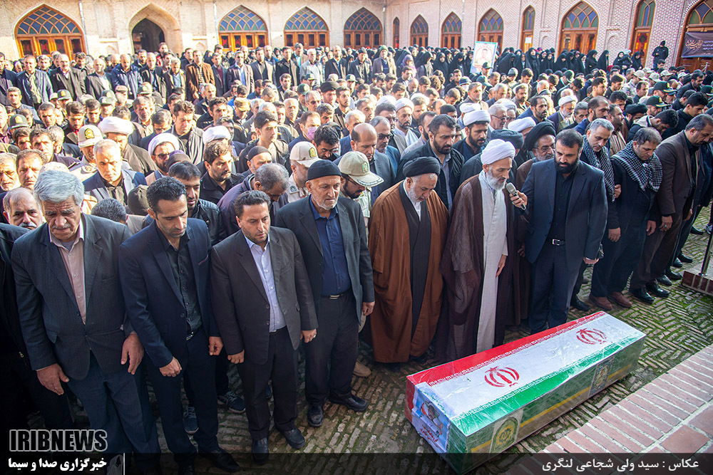 تشییع پیکر شهید سید محسن طاهری در ساری