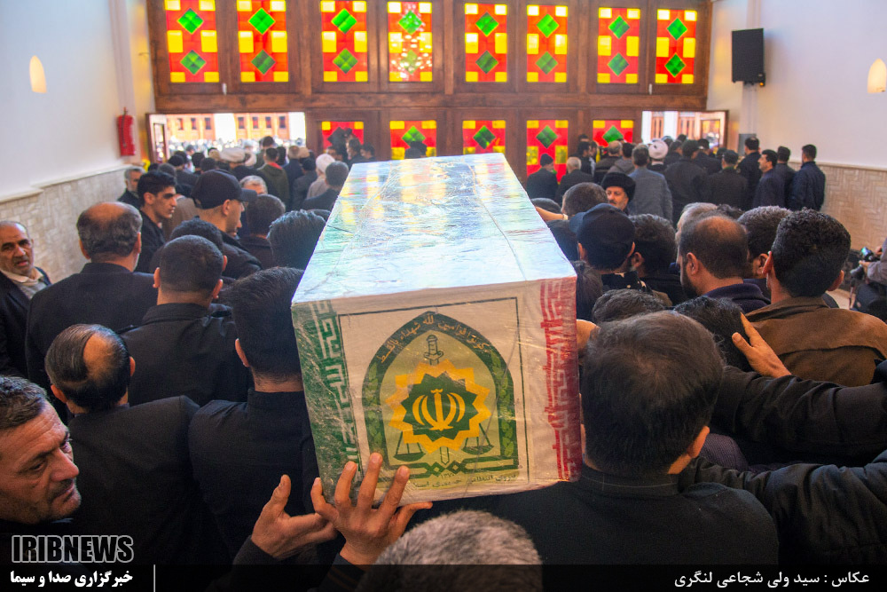 تشییع پیکر شهید سید محسن طاهری در ساری