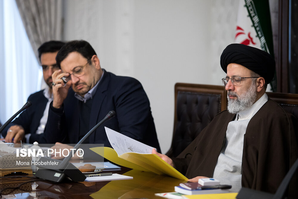 رئیسی و روحانی در جلسه شورای عالی فضای مجازی