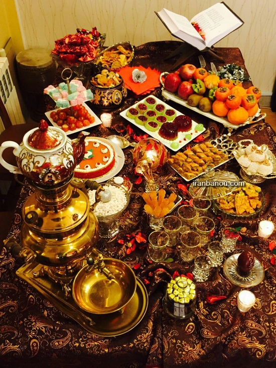 مدل های دیدنی تزئین سفره یلدا