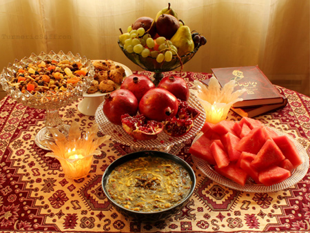 مدل های دیدنی تزئین سفره یلدا