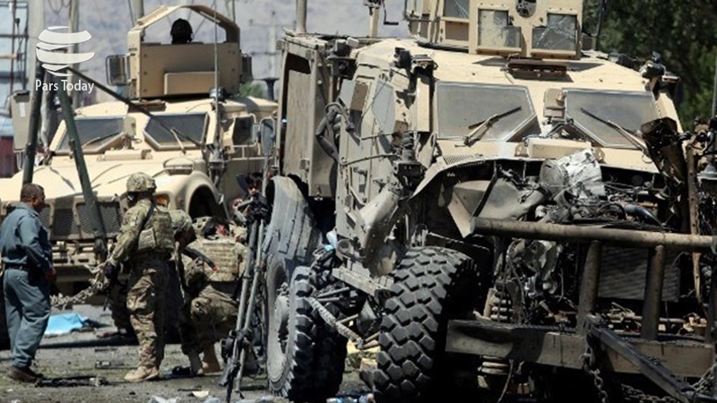 انفجار در مسیر کاروان نیروهای آمریکایی در افغانستان