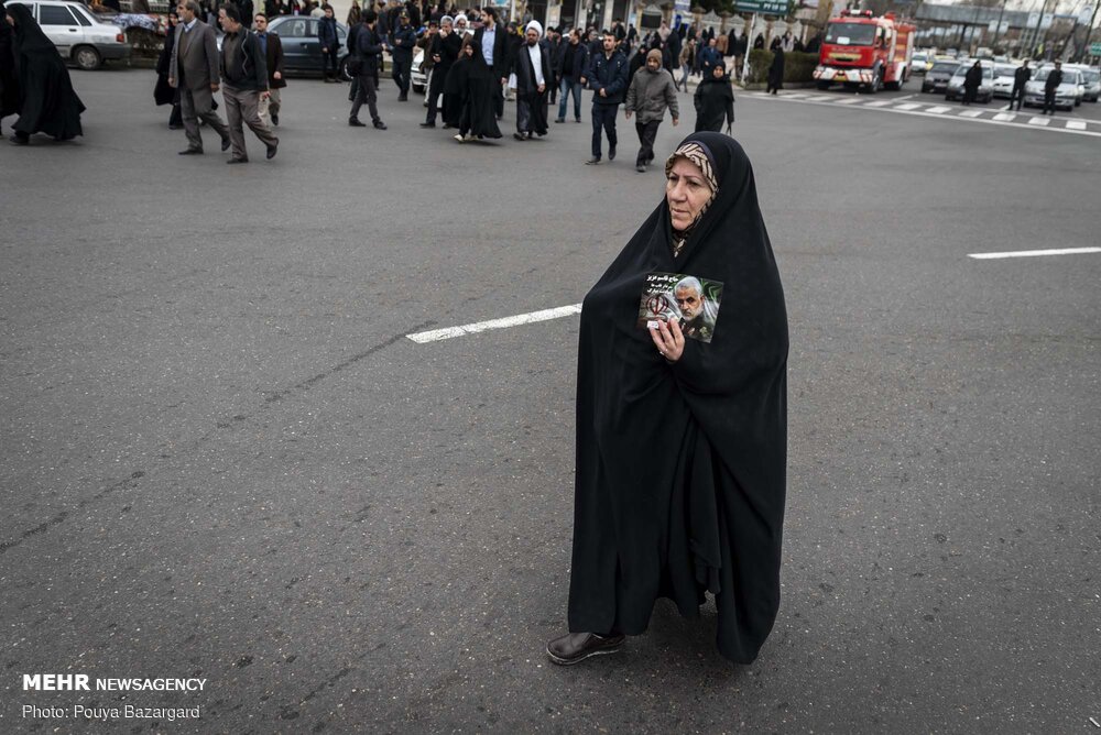 راهپیمایی مردم رشت در حمایت از سپاه پاسداران انقلاب اسلامی