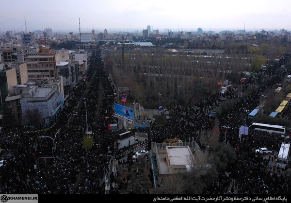 تصاویر هوایی از نماز جمعه تهران