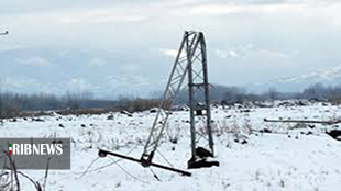 قطع برق 74 روستا در لرستان بر اثر بارش برف