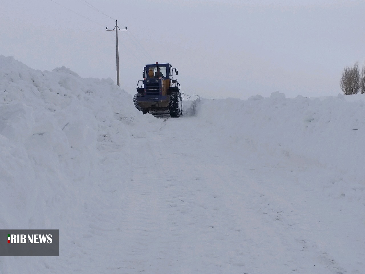 بارش سنگین برف و کولاک در آذربایجان شرقی