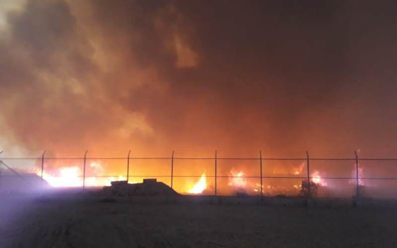 مهار آتش‌سوزی در ۲۰ هکتار از تالاب هورالعظیم
