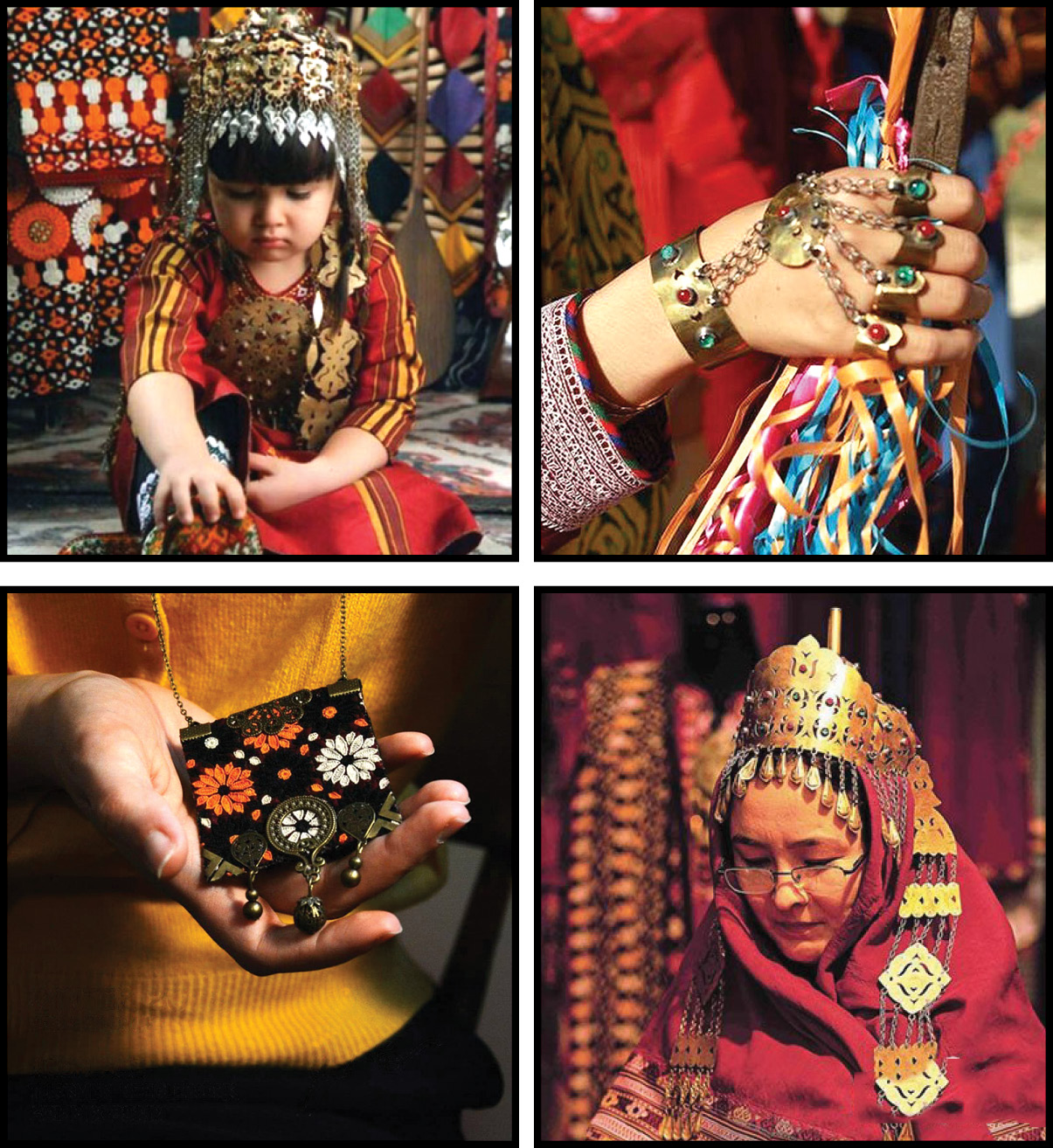 نمونه هایی از زیورآلات جذاب ترکمنی