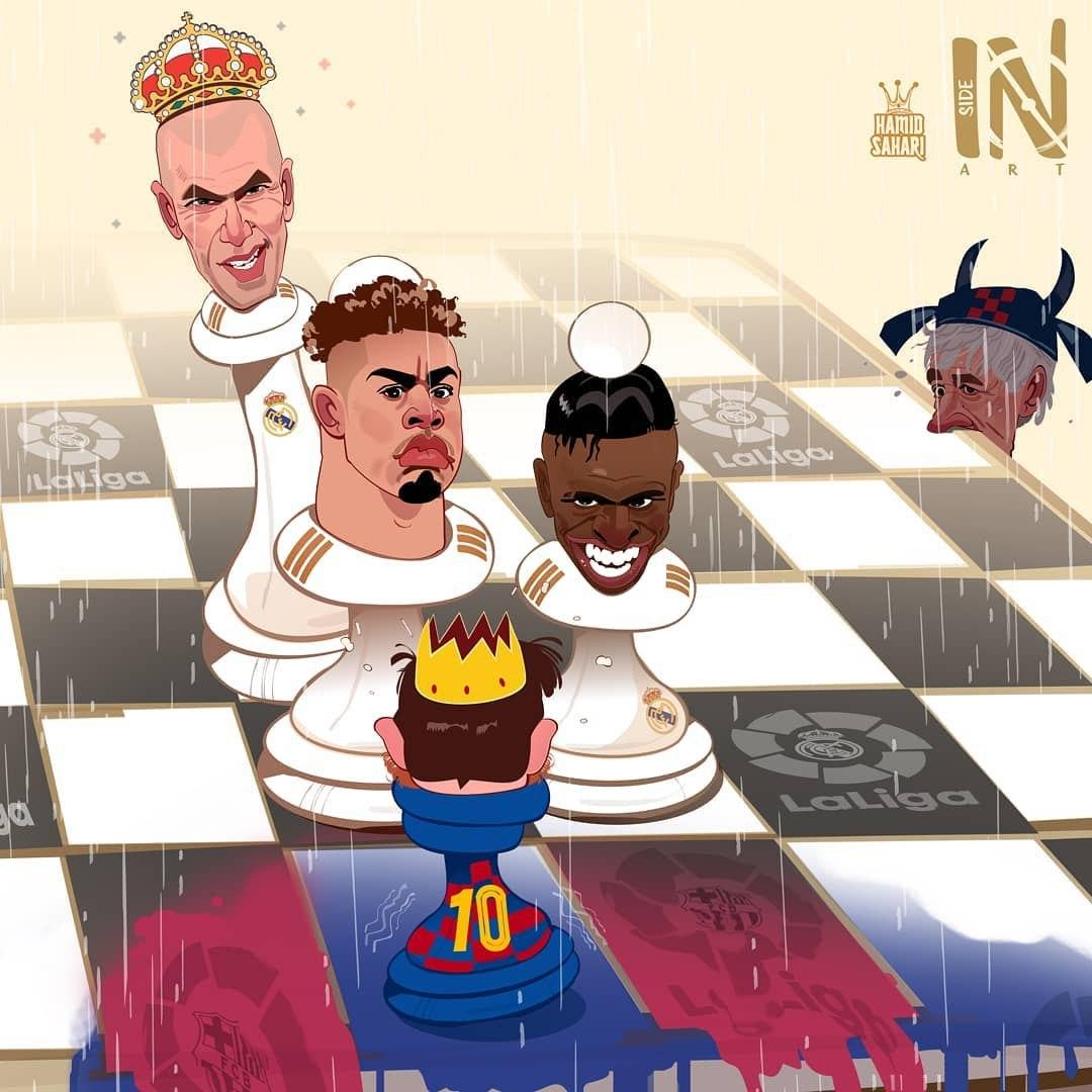 کارتون شطرنج ال‌کلاسیکو!