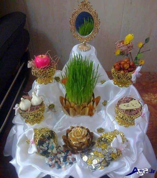 چیدمان سفره هفت سین 99 برای عروس خانم ها