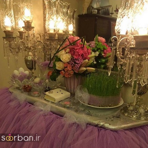 چیدمان سفره هفت سین 99 برای عروس خانم ها