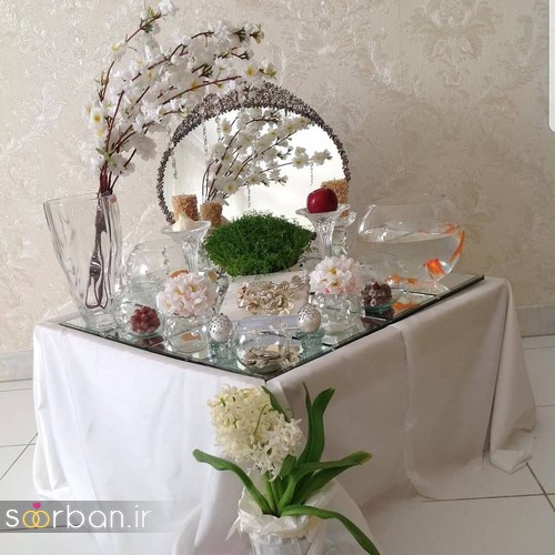 چیدمان سفره هفت سین 99 برای عروس خانم ها