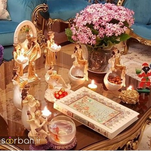 چیدمان سفره هفت سین 99 برای عروس خانم ها