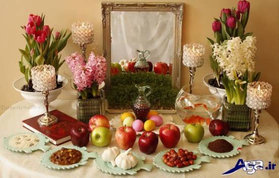 چیدمان سفره هفت سین 99 برای عروس خانم ها