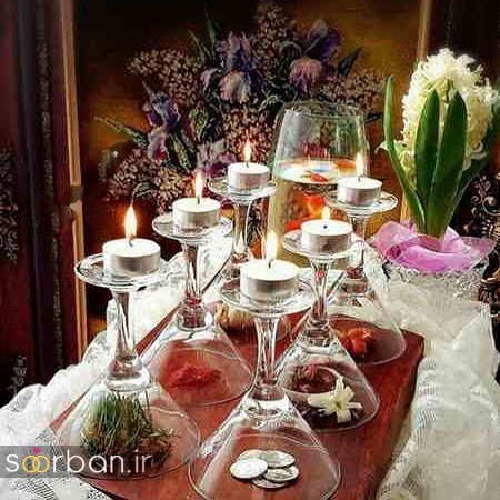 چیدمان سفره هفت سین 99 برای عروس خانم ها
