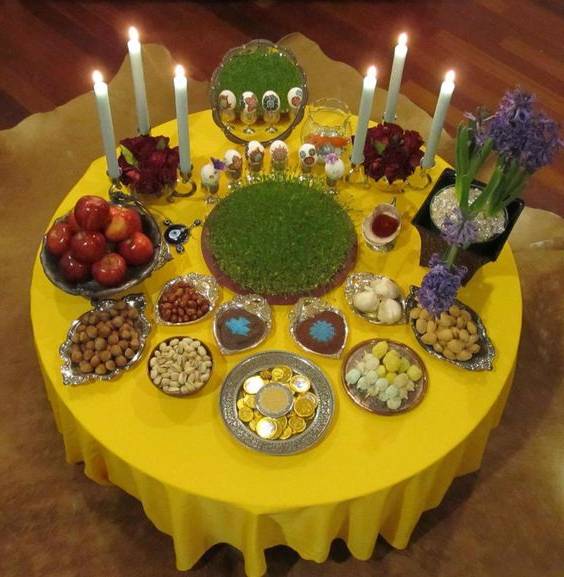 زیباترین مدل های سفره هفت سین 99
