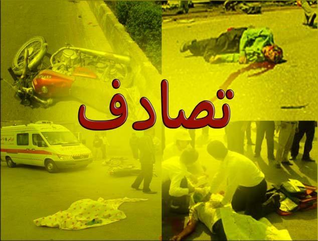 4 مصدوم حاصل برخورد 2 پراید در میانه